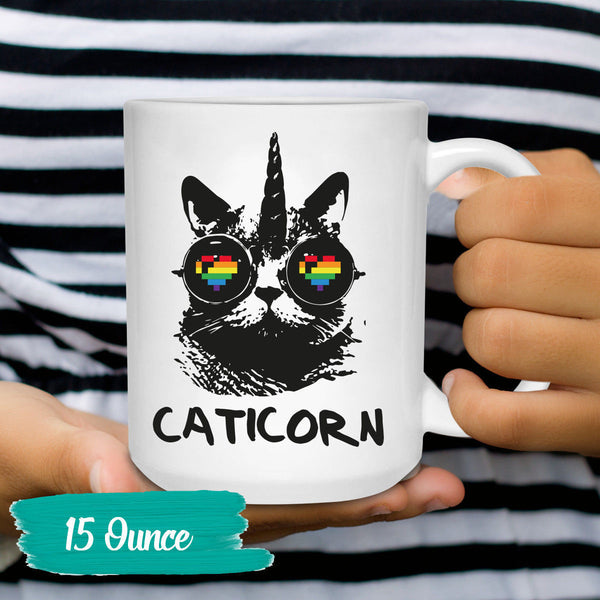 Cat Mug Caticorn Cat Lover Gift Cat Coffee Funny Coffee Mug Unique Sayings and Quotes 11 and 15 oz. Sizes