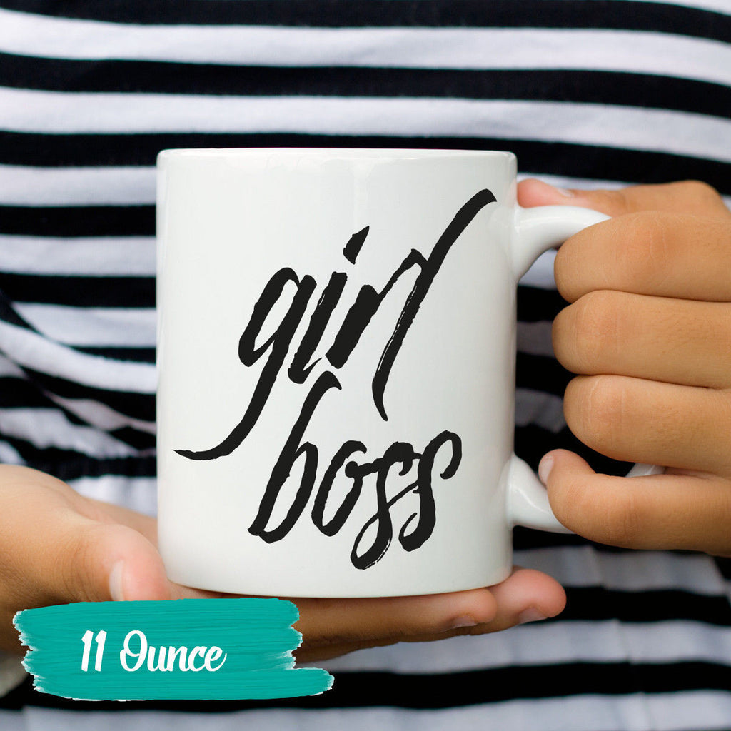 Funny Mug Humor Mug Girl Boss Coffee Cup Humorous Mug Gift Clever Tea Cup Sayings and Quotes