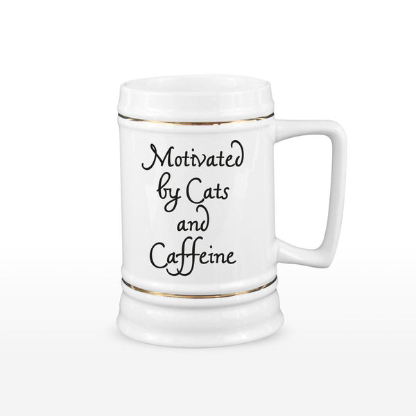Motivated By Cats and Caffeine Mugs