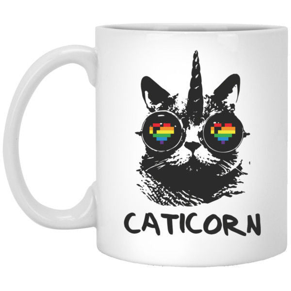 Cat Mug Caticorn Cat Lover Gift Cat Coffee Funny Coffee Mug Unique Sayings and Quotes 11 and 15 oz. Sizes