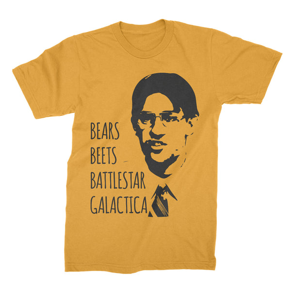 Bears Beets Battlestar Galactica T-Shirt Jim Halpert Office Shirt Dwight Schrute Tee