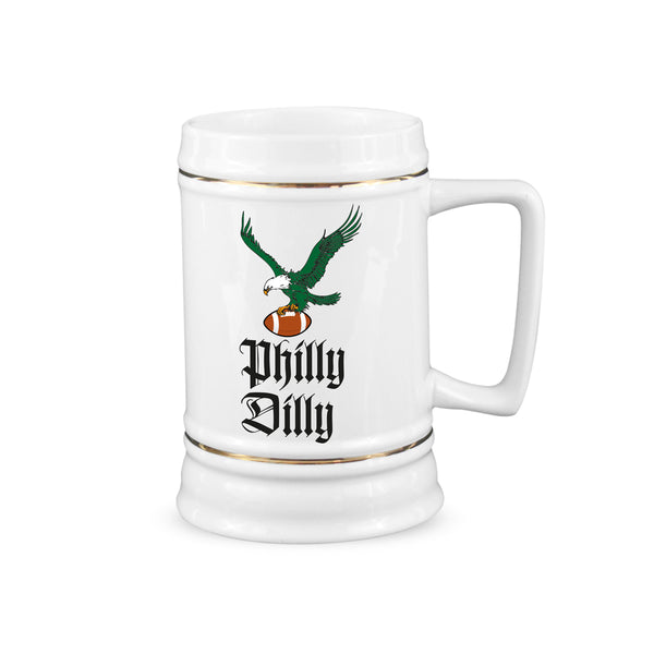Philly Dilly Beer Stein Philadelphia Eagles Mug Eagles Championship Steins Gift Fly Eagles Fly
