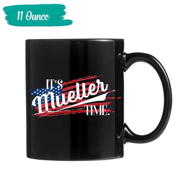 it's mueller Time Black Mug