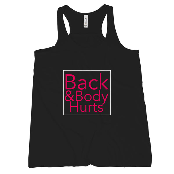 Back and Body Hurts Tank Funny Gym Tanks for Women