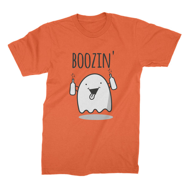 Boozin Ghost Shirt Funny Ghost Halloween Tshirt Im Here for the Boos