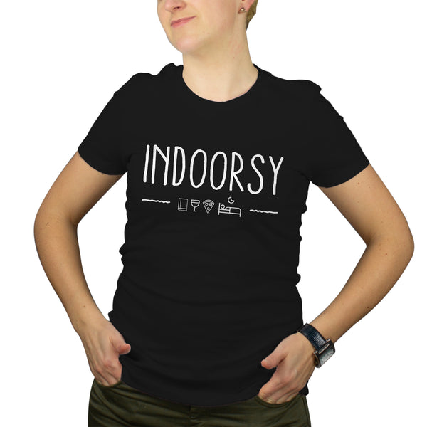 Indoorsy Shirt Women Introvert Shirt Women Funny Introvert Gifts