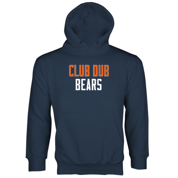 Club Dub Bears Hoodie Chicago Football Hoodie Sweatshirt