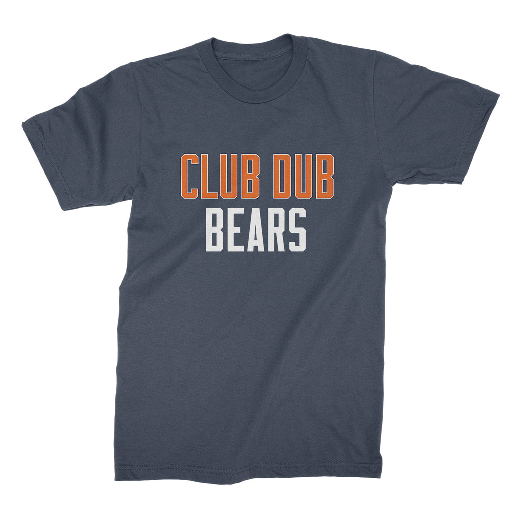 Club Dub Bears T Shirt Chicago Football Shirt