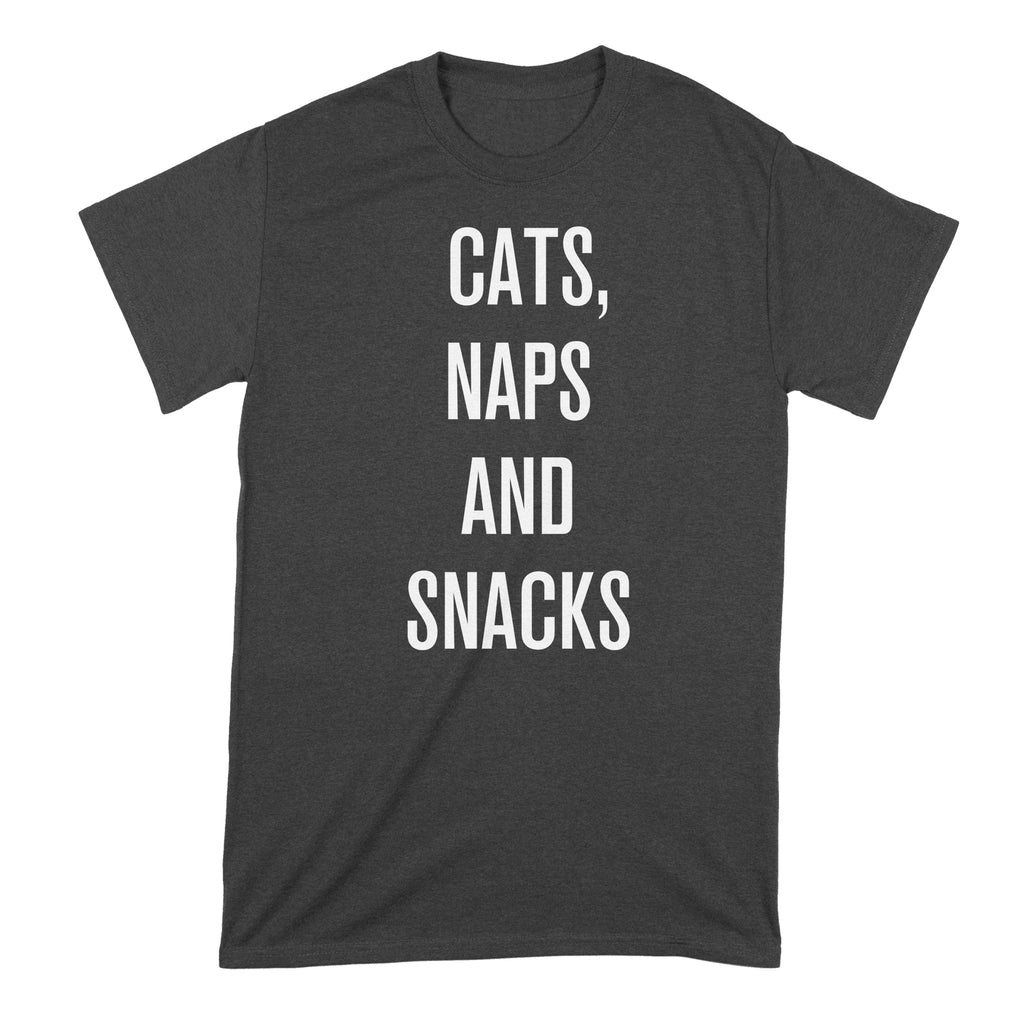 Cats Naps and Snacks Shirt I Love Cats T Shirt