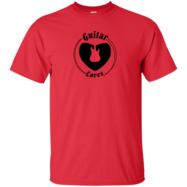 Guitar Loves Black Logo - Custom Ultra Cotton T-Shirt