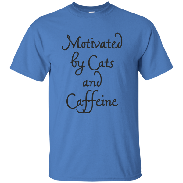 Motivated By Cats And Caffeine T Shirt