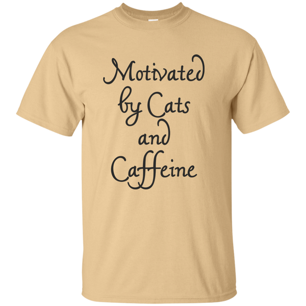 Motivated By Cats And Caffeine T Shirt