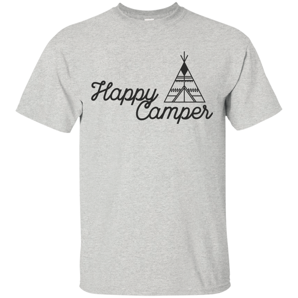 Happy Camper Quote for the Outdoor Enthusiasts Custom T-Shirt