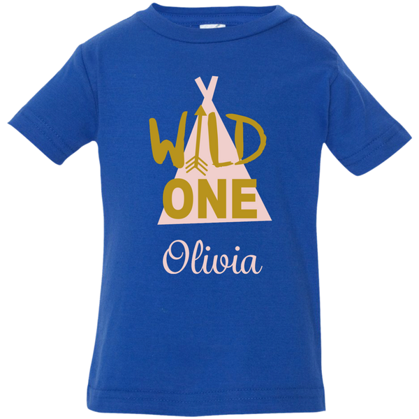 Girl Wild One Infant Gown and Shirt Options