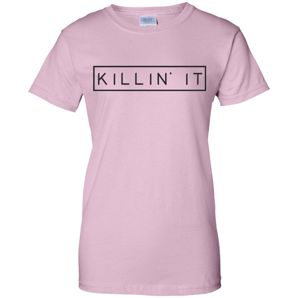 Killin' It Ladies Motivational Quote Custom Cotton T-Shirt - Get Inspired