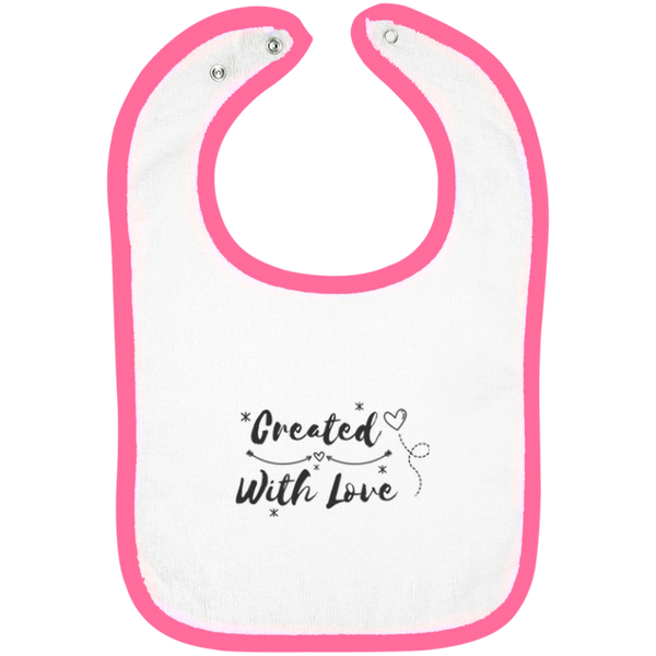 Created with Love Infant Terry Snap Bib