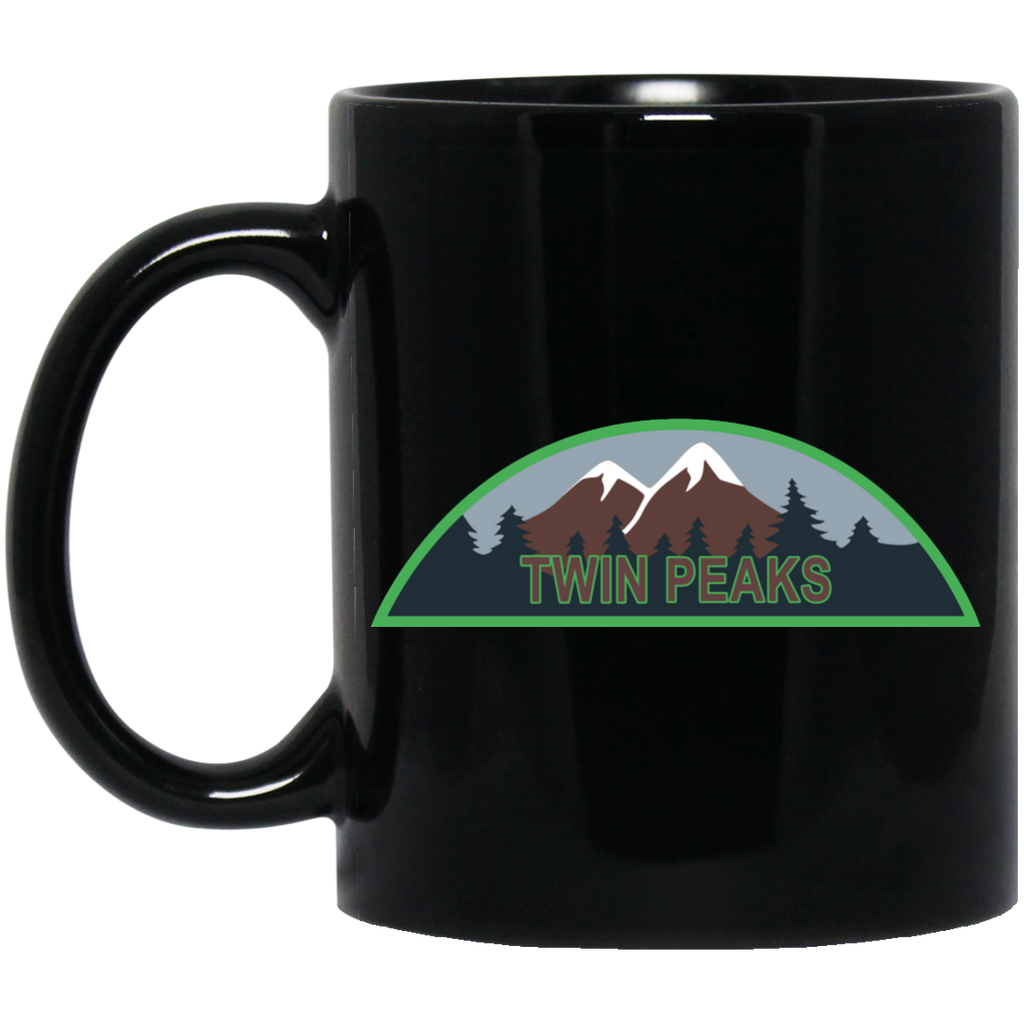 Twin Peaks Black Mug