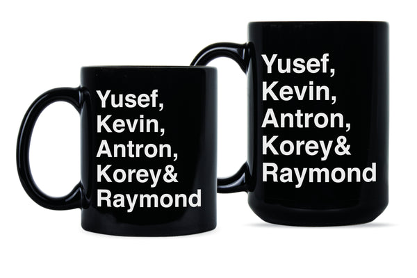 Exonerated 5 Mug Yusef Kevin Antron Korey Raymond Central Park Five Coffee Mug