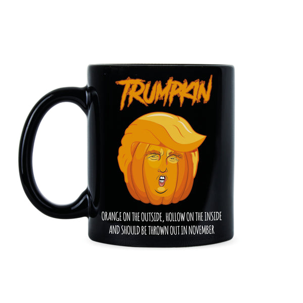 Trumpkin Mug Anti Trump Halloween Orange on the Outside Hollow on the Inside