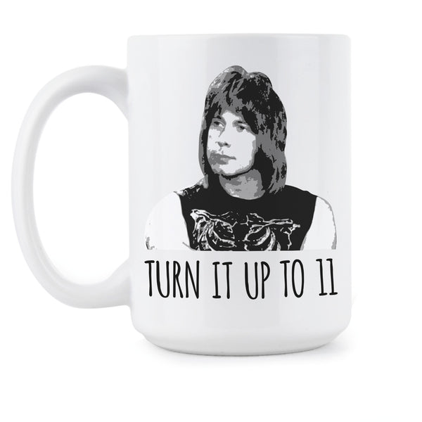 Turn It Up to 11 Nigel Tufnel Funny Rock N Roll Mug