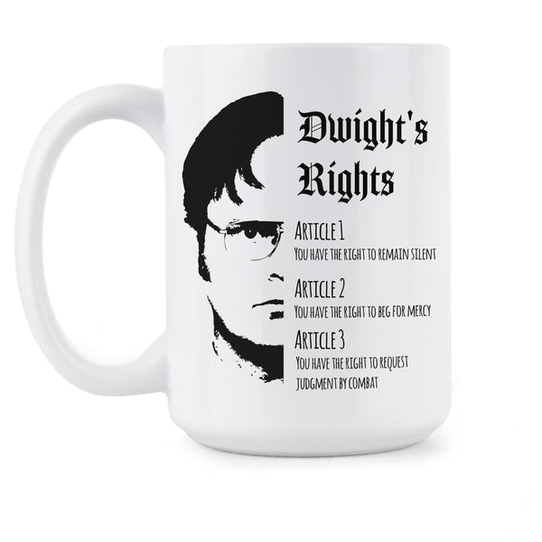 Dwights Rights Mug Dwight Schrute Mug