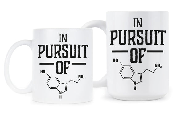 Funny Chemistry Mug Cute Chemistry Mugs In Pursuit of Happiness Chemical