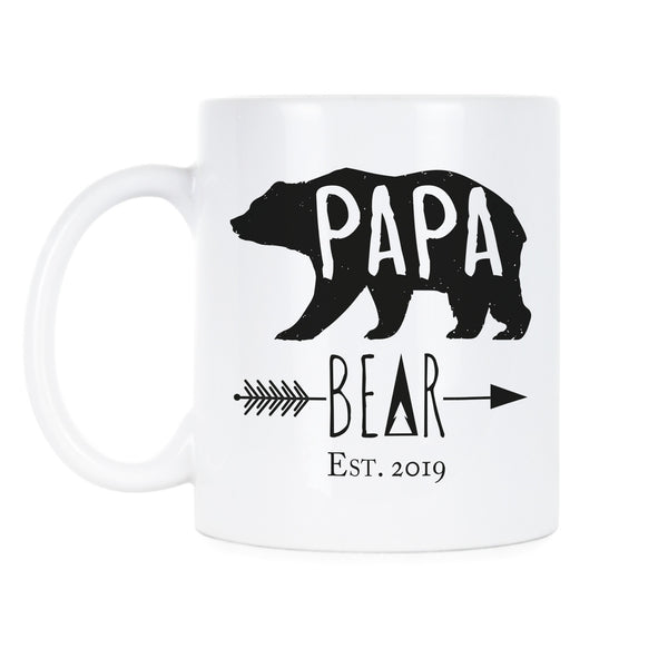 Papa Bear Est 2019 Coffee Mug New Dad Mugs Fathers Day Father Daddy