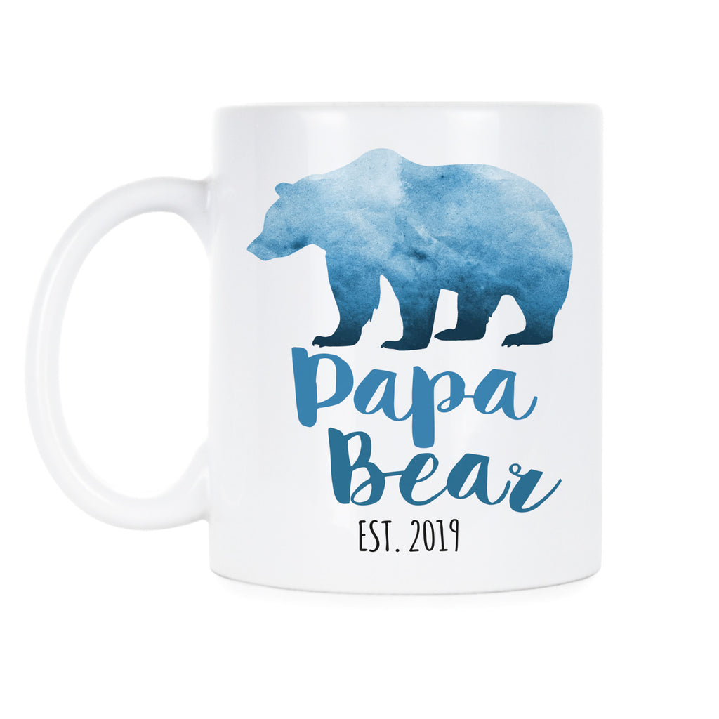 Papa Bear est 2019 Papa Bear Mug New Dad Mug Papa Bear Coffee Mug