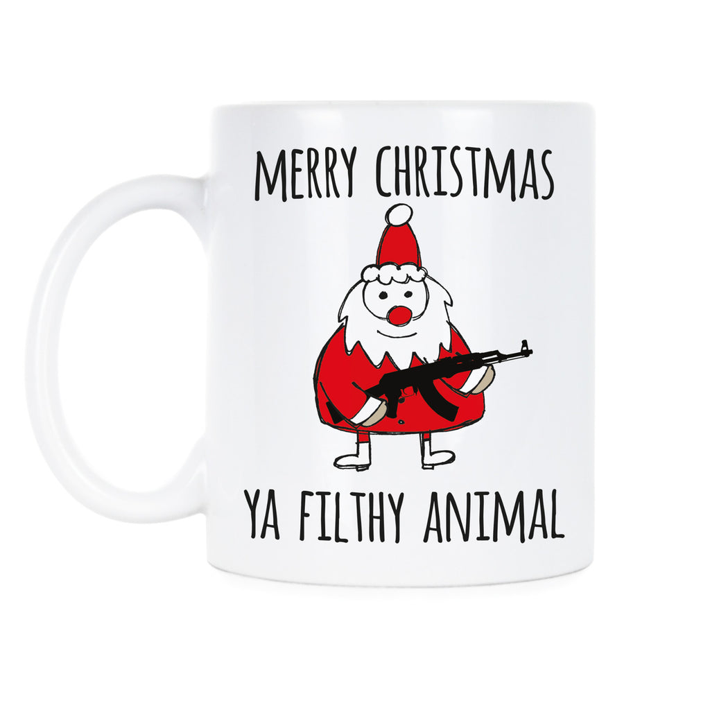 Merry Christmas Ya Filthy Animal Cup Funny Christmas Coffee Mugs