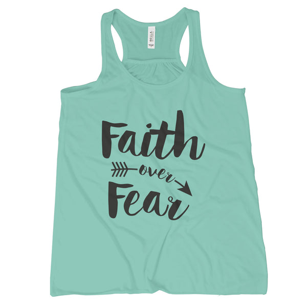 Faith Over Fear Tank Spiritual Tank Faith Tank Tops for Women