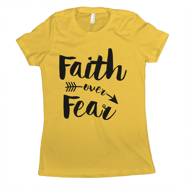Faith Over Fear T Shirt Spiritual Shirts for Women Faith Over Fear Shirt