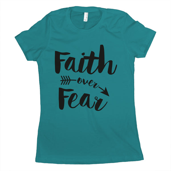 Faith Over Fear T Shirt Spiritual Shirts for Women Faith Over Fear Shirt