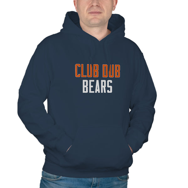 Club Dub Bears Hoodie Chicago Football Hoodie Sweatshirt