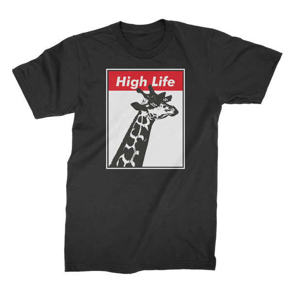 Funny Giraffe Shirt Tshirts Giraffes Shirt High Life Tee Funny Animals Shirts