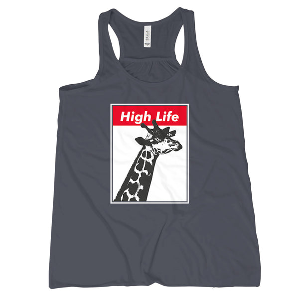 Giraffe Tank Top Funny Animal Tank Tops for Women High Life