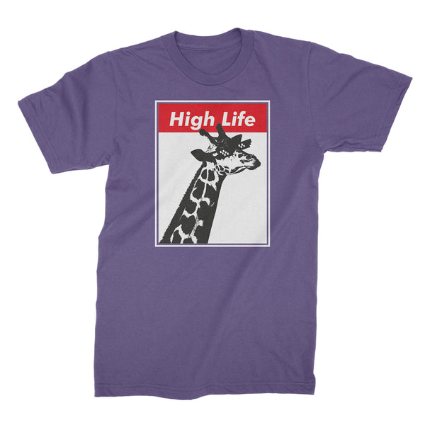 Funny Giraffe Shirt Tshirts Giraffes Shirt High Life Tee Funny Animals Shirts