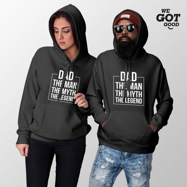 Dad the Man the Myth the Legend Hoodie Funny Dad Hoodies Fathers Day Hoodies