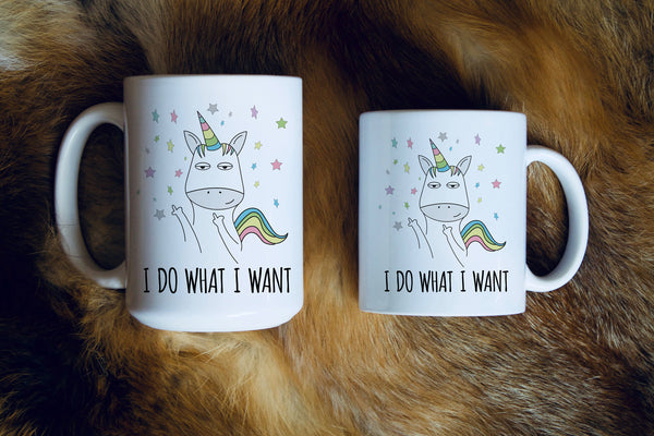 Unicorn I do What I Want Mug