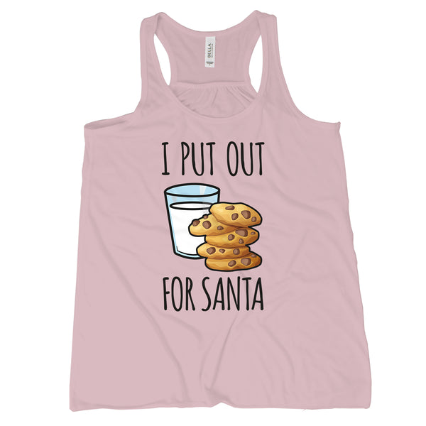 I Put Out For Santa Tank Top Funny Christmas Tank Top Women