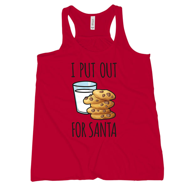 I Put Out For Santa Tank Top Funny Christmas Tank Top Women