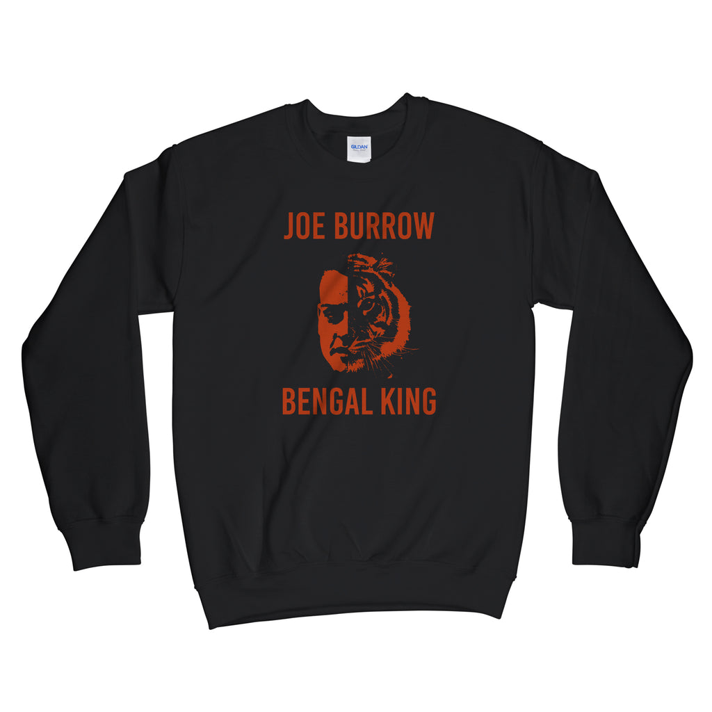 Joe Burrow Tiger King Sweatshirt Bengals Burrow Sweatshirt Bengal King