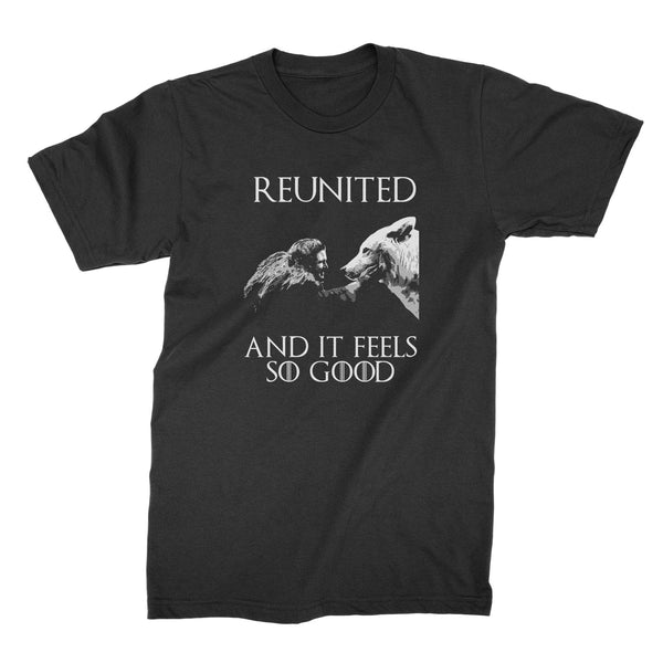 Jon Snow and Ghost Tshirt Jon Snow Ghost Shirt