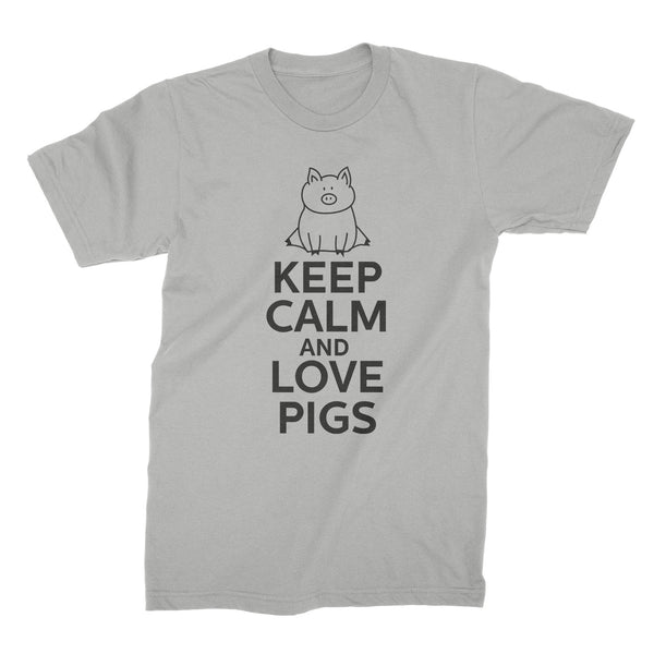 Keep Calm and Love Pigs Pig Shirt Piggy Tshirt