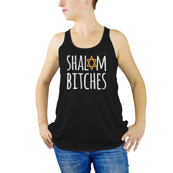 Shalom Bitches Tank Top for Women Funny Jewish T Shirts