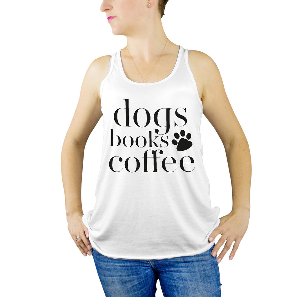 Dogs Books Coffee Tank