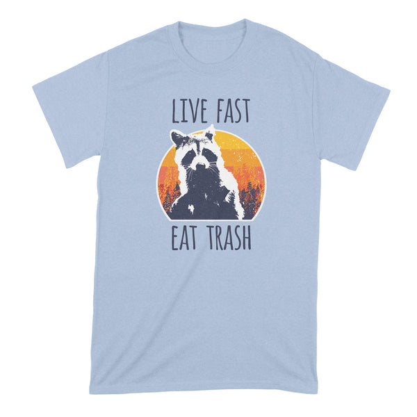Live Fast Eat Trash Kids Shirt Raccoon Kids Shirt