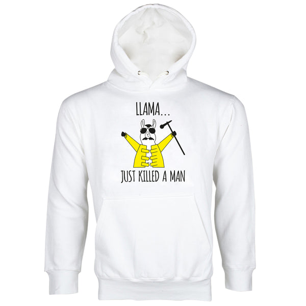 Llama Freddie Mercury Hoodie Llama Just Killed a Man Sweatshirt