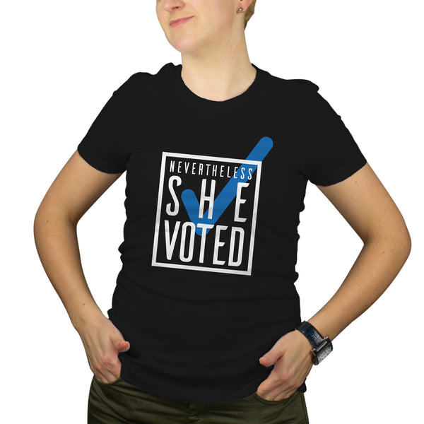 Nevertheless She Voted Feminist Shirt Democrat Womens Shirt Blue Wave 2018