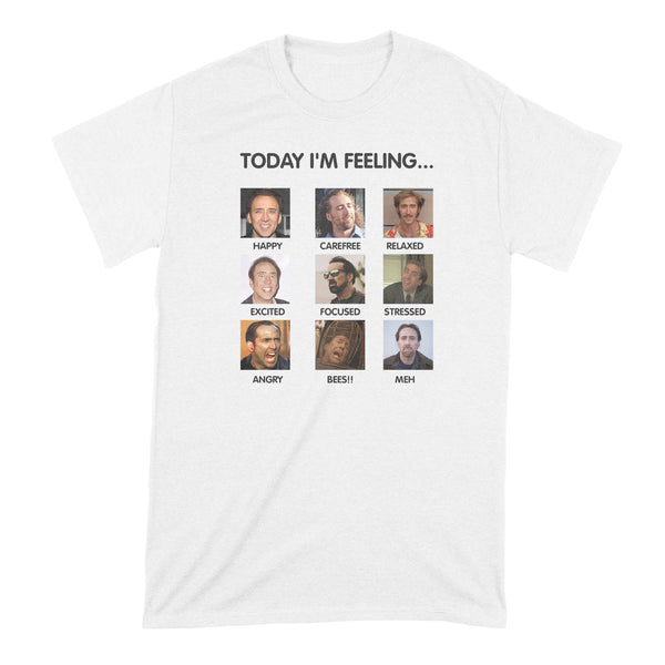 Today Im Feeling Nicolas Cage Shirt Nick Cage Tshirt Nicolas Cage Mood Shirt