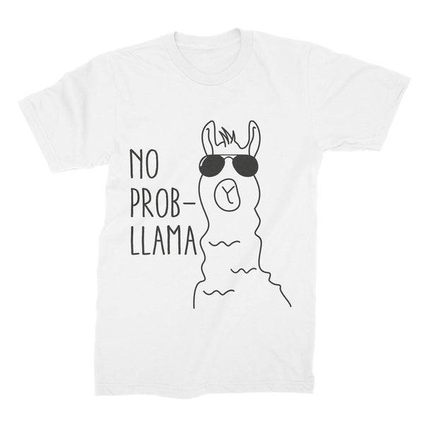 No Prob Llama Shirt Llama T-Shirt Funny Llama Tee Gift Cool Cute Llama Lover Clothing